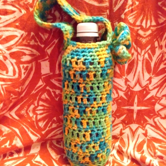 NEW Bottle Carrier/Holder HAND CRAFTED Crochet Handmade - Picture 7 of 16